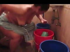 sexy indian bhabhi  washing closthes